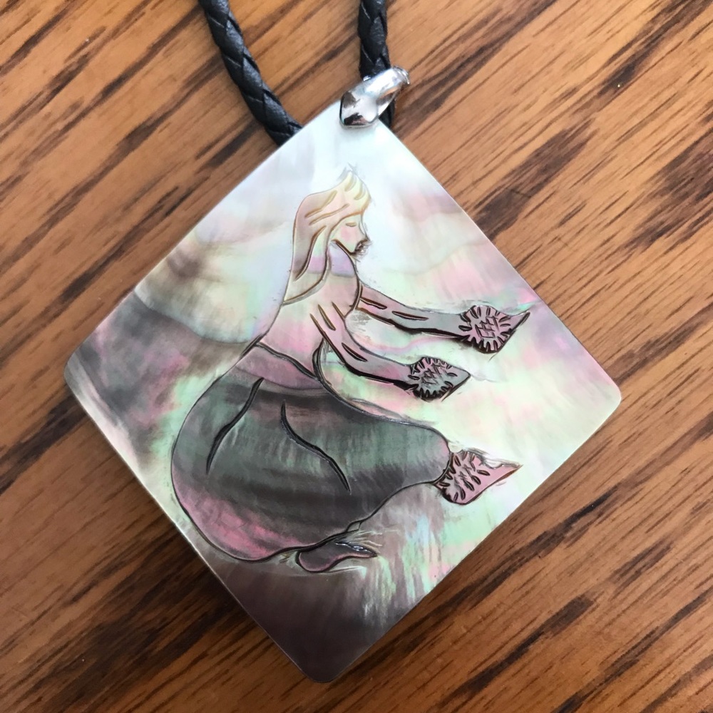 Hawaiian hula girl necklace